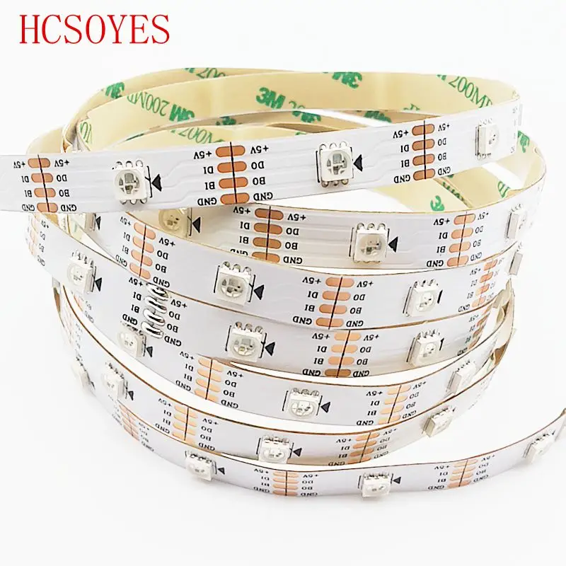 

5m WS2813 led pixel strip Dual-signal 30/60 pixels/leds/m,WS2812B Updated Black/White PCB,IP30/IP67 DC5V
