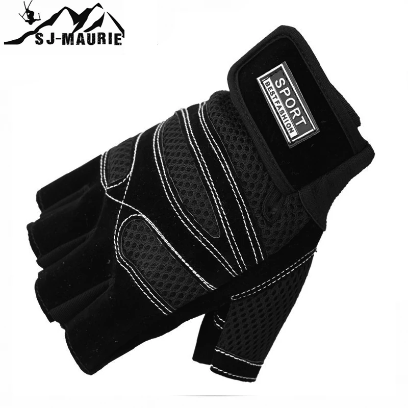 

SJ-Maurie Outdoor Sports Half Finger GEL Gloves for Men Women's Gym Fitness Weight Lifting Workout Running Exercise Training