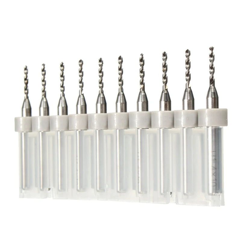 

10Pcs 1.4mm Solid Tungsten Carbide PCB Print Circuit Board Drill Bit CNC Mini Drill Bits for Precision Metal Parts