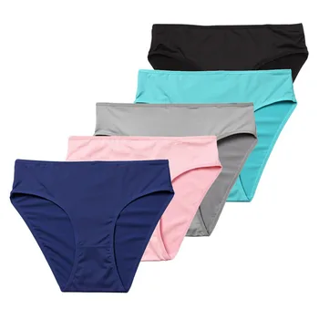 

2 PCS/LOT Women Underwear Multicolor Panties Mid-Rise comfortable briefs 8 Color S M L XL NO.2857