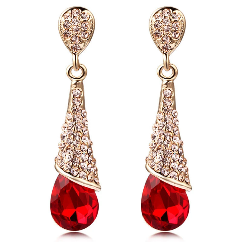 

Astonishing Irregular Green Olive Peridot Multigems Rose Gold Drop Dangle Earrings For Women Free Shipping M03-HJERZ0001
