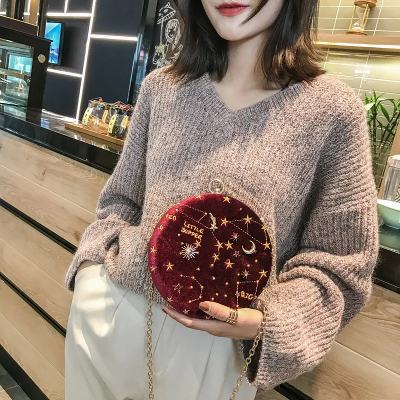 Женская сумка через плечо Bolsos круглая 2019|Сумки с ручками| |