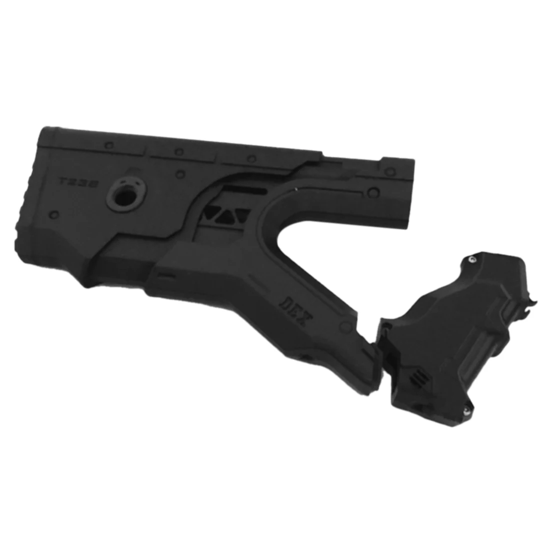 

Water Gel Beads Blaster Parts 3D Printed CQR A-type Stock + Rear Handle for JM Gen.8 M-4A1 Original Cartridge Receiver Black