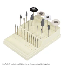 168 отверстия Пластиковая Стоматологическая стойка для буров Органайзер контейнер Стоматологическое спиральное сверло держатель Прозрачная крышка Стоматологическая деталь инструмент для демонтажа