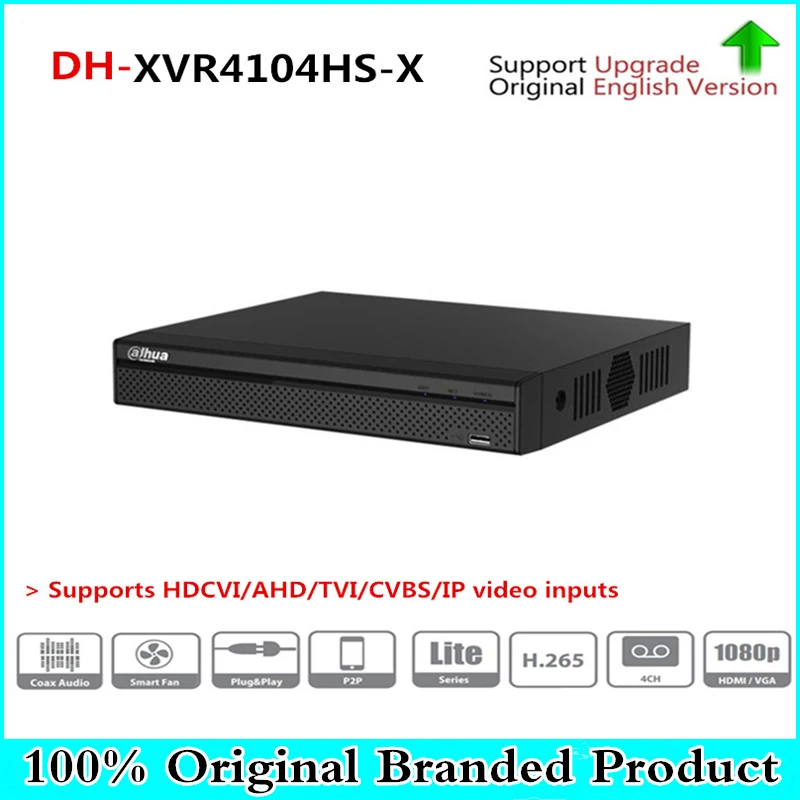 

DH Multi-Language DVR XVR 4 CH Penta-brid 720P Compact 1U Digital Video Recorder Supports HDCVI/AHD/TVI/CVBS/IP XVR4104HS-X