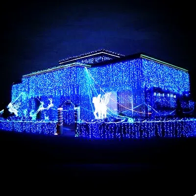 Ceny Nowy rok 4x0.6M LED Cristmas Lights girlandy dekoracje LED Christmas Lights Outdoor Luces De Navidad Natal girlanda żarówkowa