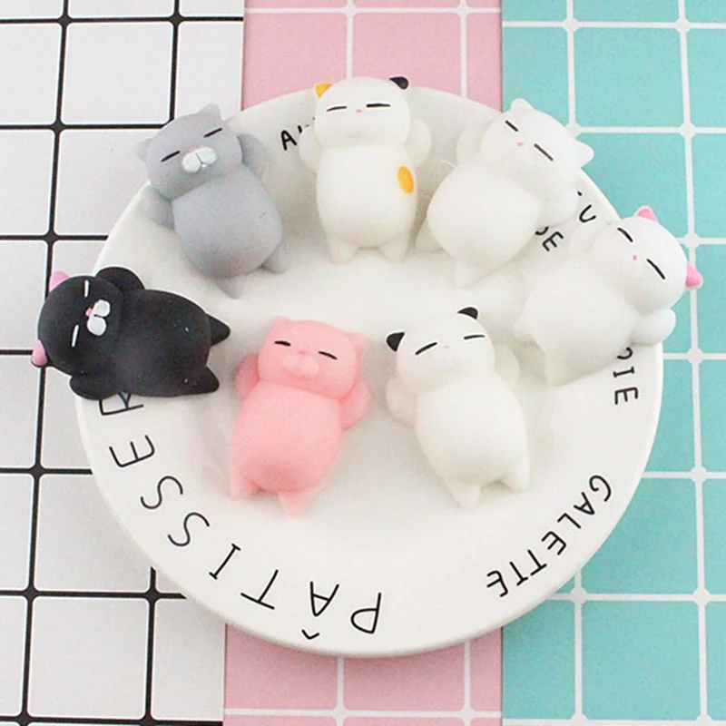 أحزمة هاتف المحمول لطيف اسفنجي القط بطيء ارتفاع ضغط شفاء متعة الاطفال Kawaii الاطفال الكبار لعبة الإجهاد المخلص دروبشيبينغ