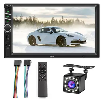 

7 inch Car MP5 Player FM Radio Bluetooth AUX USB Auto Stereo Video Player Support Android & IOS Mirror Link Rear View Camera