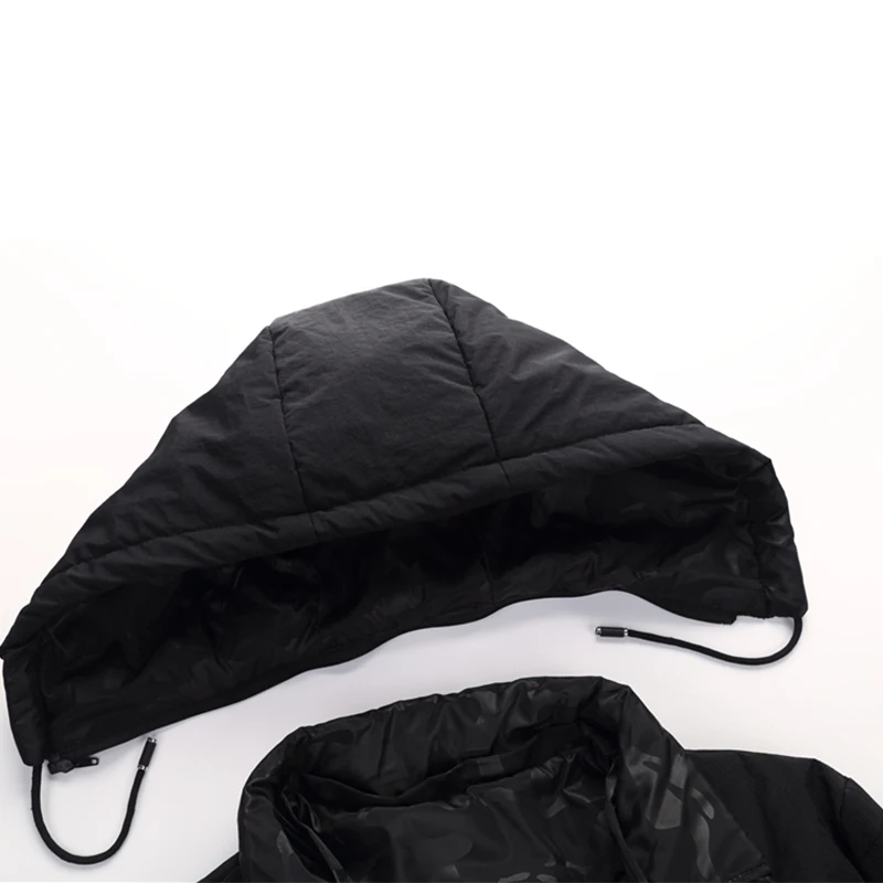 4XL-9XL зимняя куртка мужская двусторонняя одежда черное Мужское пальто дешевая пуховая Куртка парка ветровка с капюшоном зимняя куртка 8001