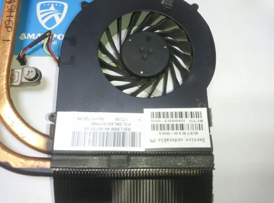 Оригинальный Для HP pavilion DV6 DV7 3000 dv7 4000 радиатор охлаждения и вентилятор 610777 001 610778