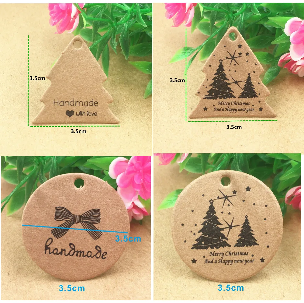 Крафт-бумага для печати 3 5x3 5 см 100 шт. ручная работа тег с надписью love