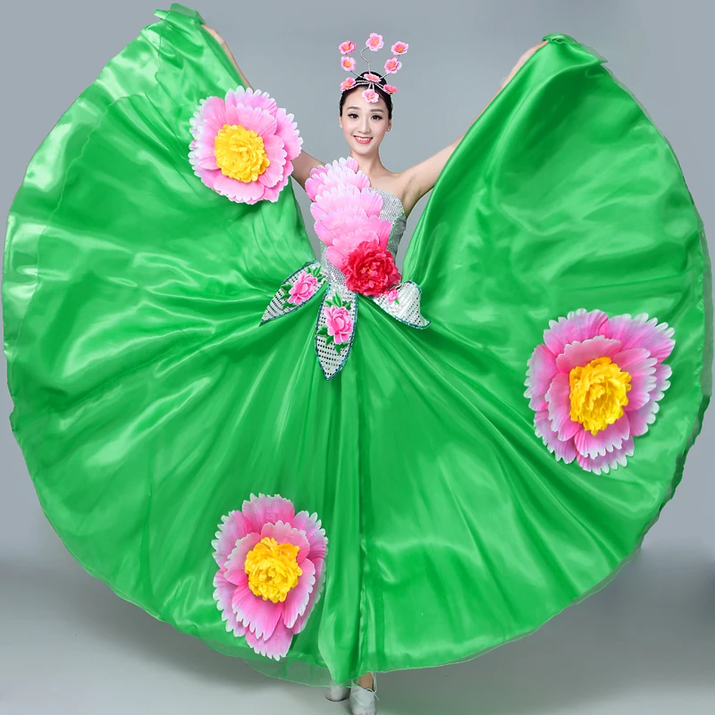 Flamenco Dress Woman Ballroom Dresses Spain Dancer Costume Women Spanish Costumes Gypsy Outfit Stage Performance Wear DN3591