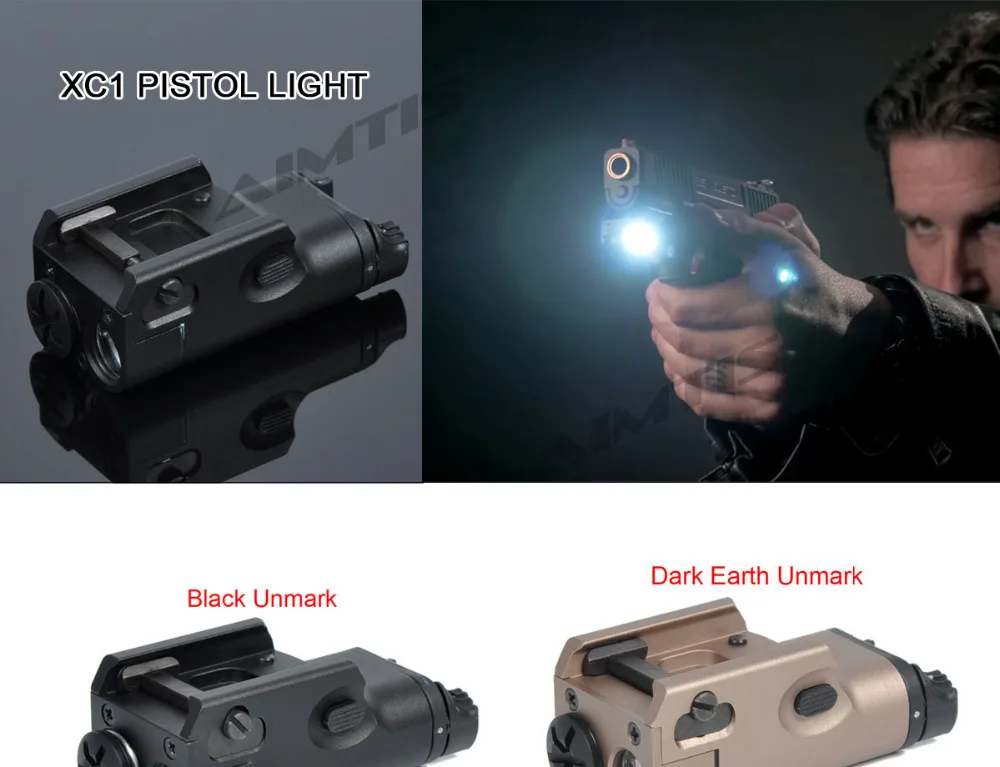 Caça para Glock Luz à Prova de Choque Tático Pistola Mini Lanterna Led Militar Ultra Compacto Arma 17 18c Xc1 Luz 6 Xc1 tático pistola luz mini lanterna led