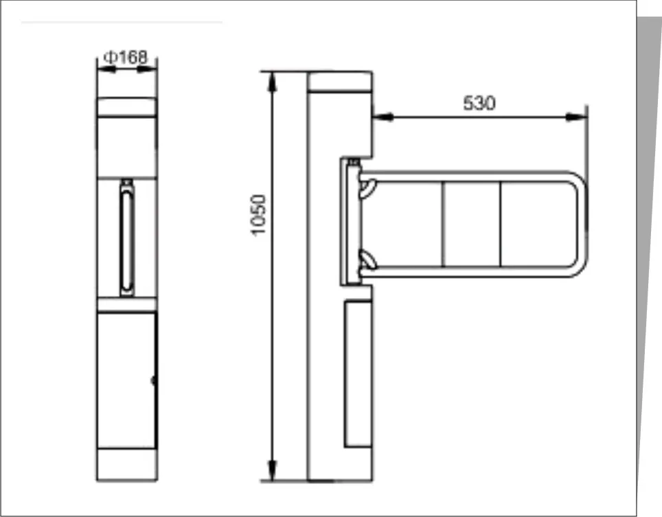 full auto swing turnstile