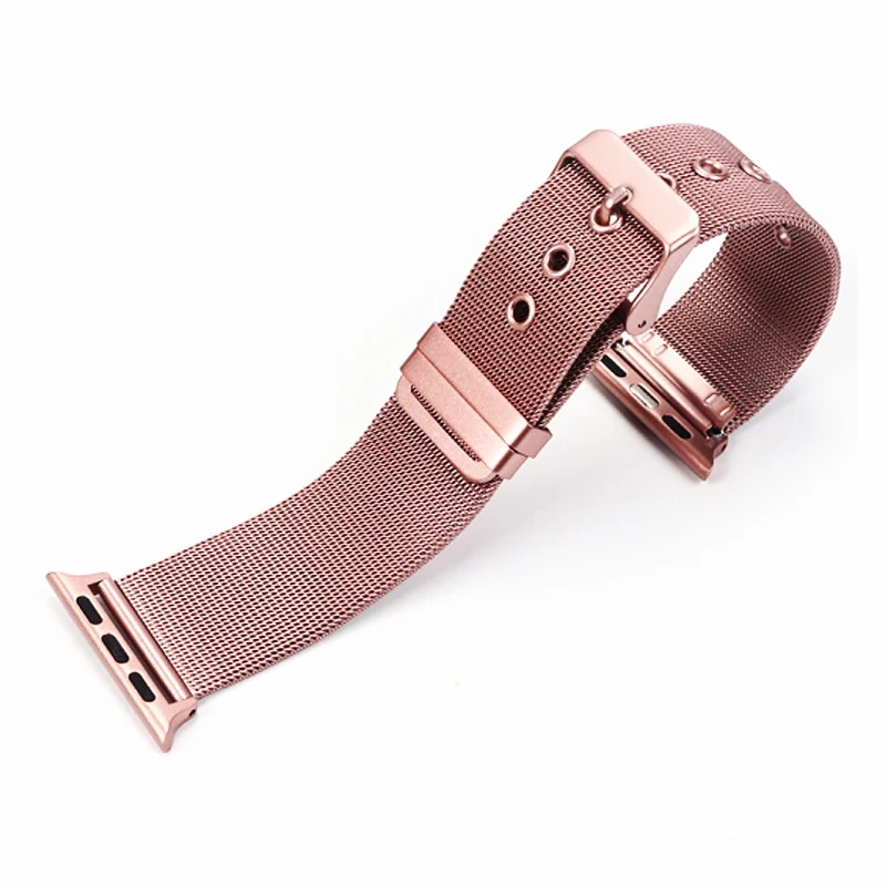 Ремешок Миланская петля для apple watch band 44 мм 40 42 38 iwatch series 6/5/4/3/2 звеньевой браслет из
