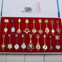 2,4 ''6 см Fairy Tail брелок 18 шт./компл. ключ Люси Cos комплект весы lucyheartfilia/Знак зодиака