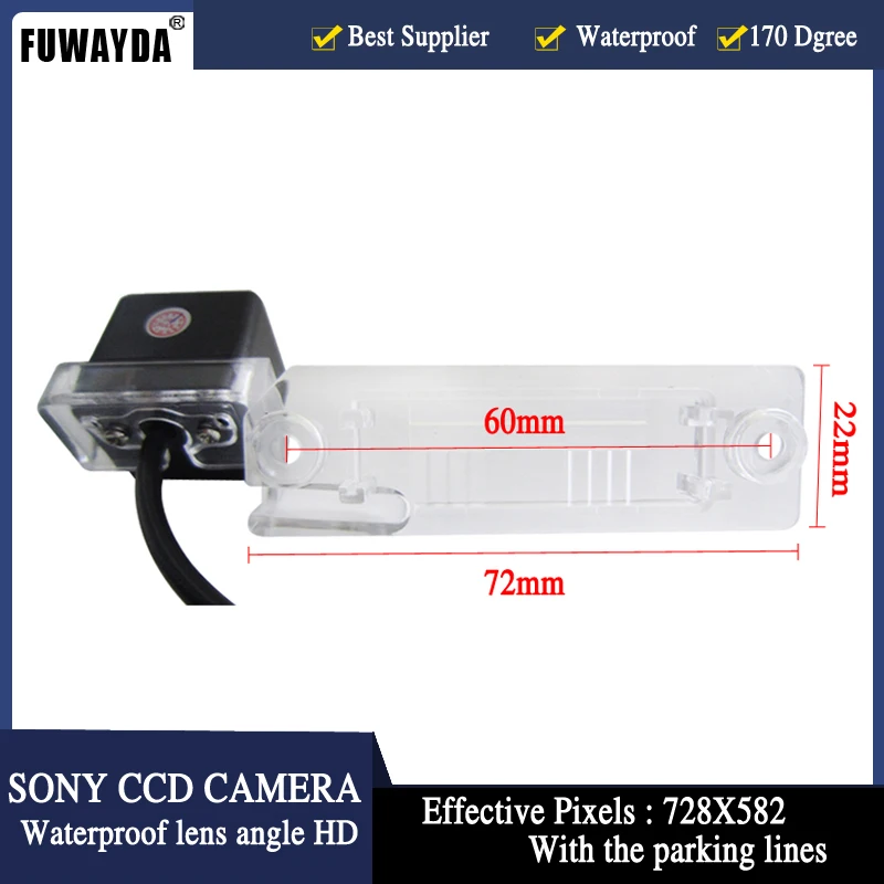 Водонепроницаемая Автомобильная камера заднего вида FUWAYDA HD SONY CCD для VW GOLF PASSAT TOURAN