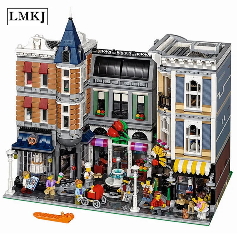 Lepin 15019 MOC Creative Series The Assembly Square Set Building Blocks Bricks Toys for Children Compatible with Legoingly 10255