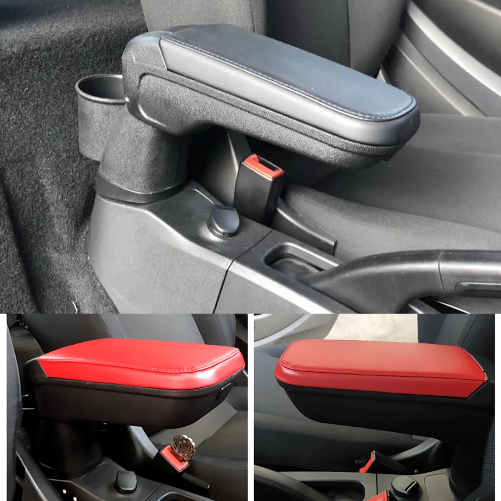 

High Quality Leather armrest box with cup holder locker for Mercedes Smart 453 Fortwo Forfour Automotive interior accessories