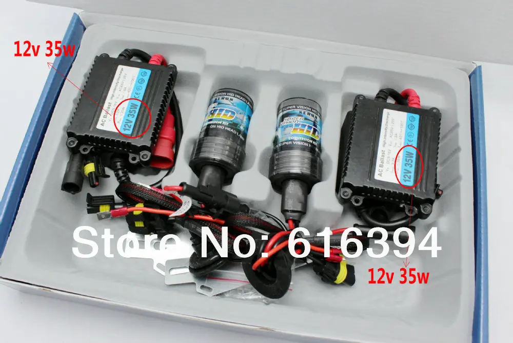 Заводская распродажа, 12 V 35 W HID xenon комплект, переменный ток, ксенон KITH1, H3, H7, H8, H9, HB3, HB4.. Цвет: 3000 K, 4300 K, 6000 K, 8000 K, 10000 Kand так далее