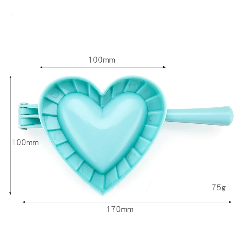 Vacclo, пластиковый Пельменный чайник в форме сердца и бабочки, сделай сам, портативная кухонная форма Pierogi, зажимы для пельменей, Пельменный пресс для теста, кухонные приспособления для выпечки - Цвет: Heart L