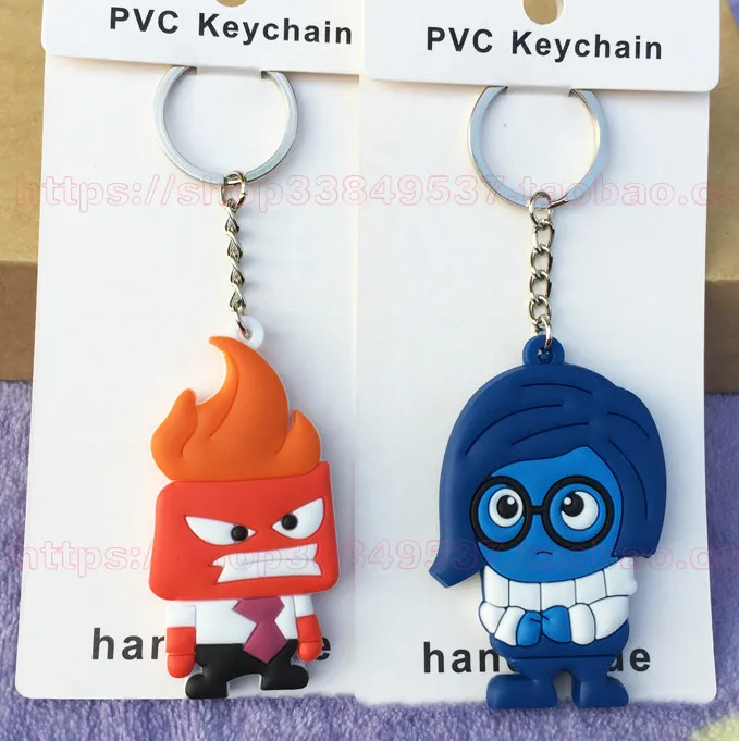 

IVYYE 1PCS Inside Out Anger Anime Key Chain PVC Figure Morty Keyring cute Toy Keychain Keyholder Birthday Gifts Unisex NEW