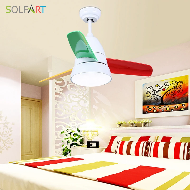 Hot Discount Solfart Ceiling Fan Led Modern Kids Room Led Lamp