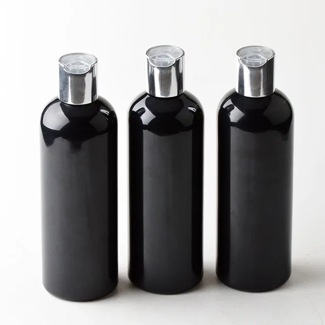 150 X 300ml Black Shower Gel Bottle with Gold & Silver Press Pump 10OZ Upscale Home Shampoo