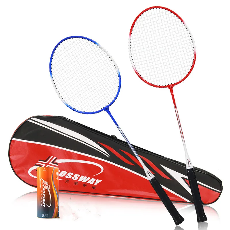 2018 2 piezas profesionales de bádminton raquetas de alta calidad Crossway bádminton deportes de raqueta