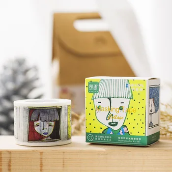 

1pcs [Draw a box to curse you] Washi tapes with a DIY sticker on the sticker