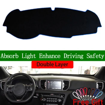 

Double Layer Car Stickers For kia KX5 2016-2017 Dashboard Cover Car Accessories Interior Anti-UV Car Decals