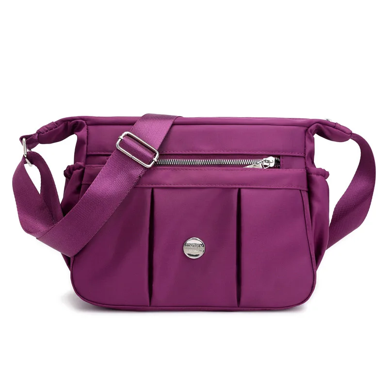 

New Mummy Bag Ladies Nylon Stitching Casual Shoulder Bag Large Capacity Multi-Layer Portable Diagonal Package