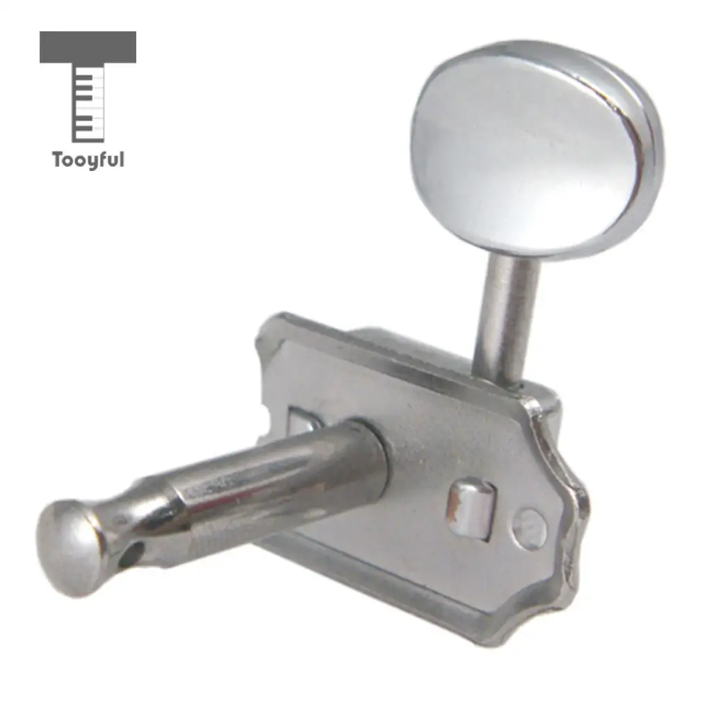 Tooyful Machine Heads Round Button Tuner String Tuning Peg for Guitar Accs 6R