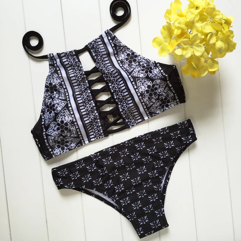 Bikinis Set 2016 New Arrival Sexy Strap Vest Style Summer Beach Wear Hot Sale trajes de bano |