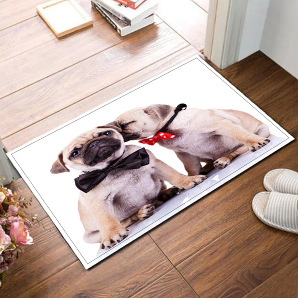 Lb 60 40 Funny Pug Dog White Doormat Kitchen Floor Mat Rug