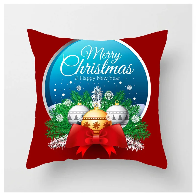 

2020 New Year Christmas Decor For Home Decoration Accessories Navidad Decoraciones Para El Hogar Cushion Cover Decor For Home