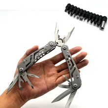 Multifunctional tool pliers folding knife survival outdoor EDC gear multi-purpose pocket knife stainless steel fishing plier bit
