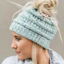 Горячее предложение! Распродажа! Зимняя мужская и женская мешковатая Теплая Вязаная Шерстяная трикотажная Лыжная хип-хоп шапка с черепом и громоздкими снежными повседневными шапками# VD1098