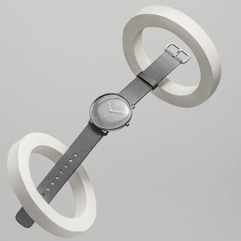 Оригинальные Водонепроницаемые кварцевые часы Xiaomi Mijia, смарт-браслет, Bluetooth, шагомер, автоматическая калибровка, вибрация, нержавеющая сталь