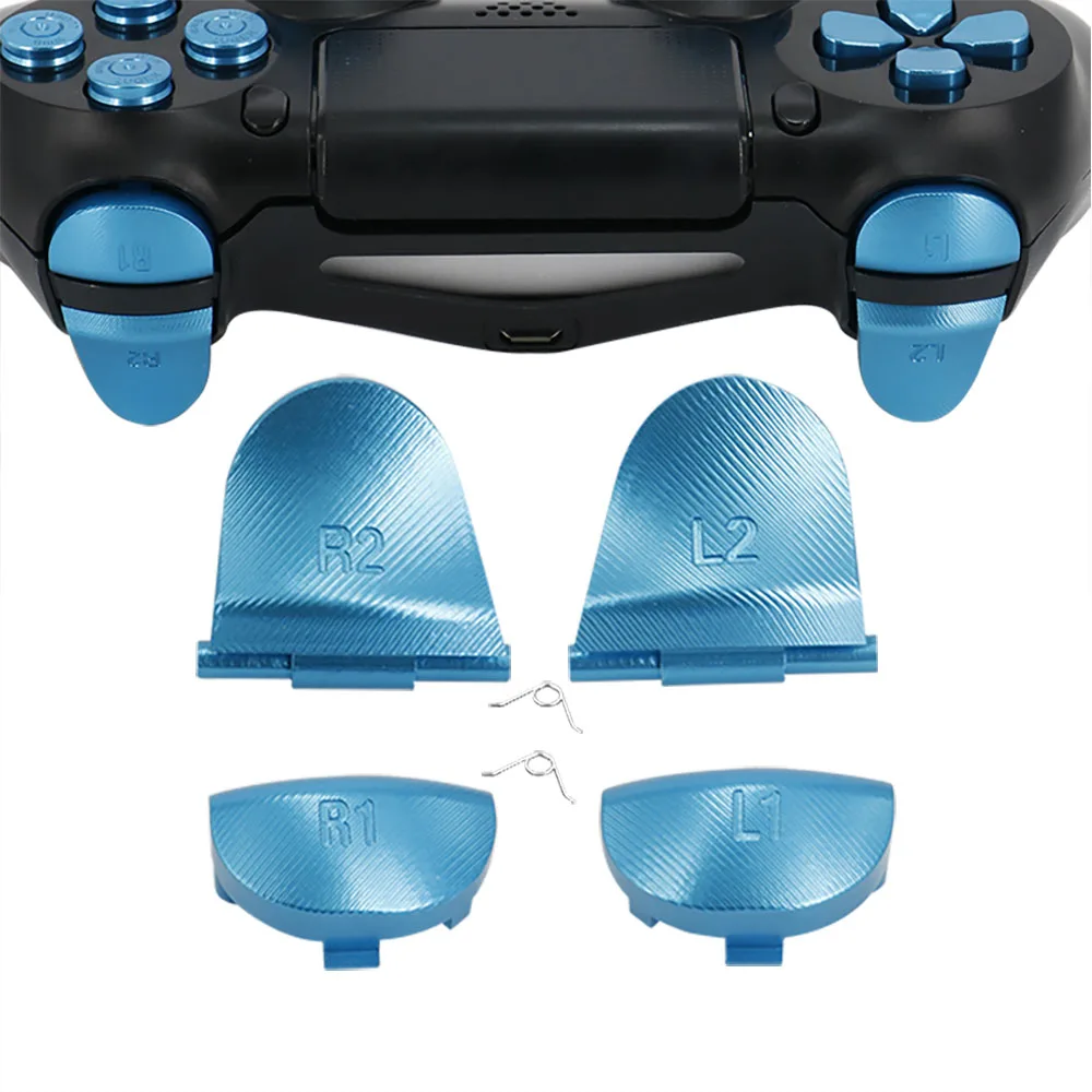 Aluminum Metal Alloy L2 R2 trigger & L1 R1 triggers buttons for PS4 Controllers Joystick Replacement accessory-13