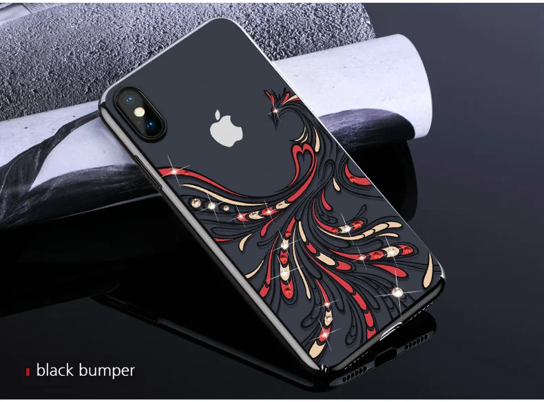 KINGXBAR Cover for iPhone Xs Cover Luxury Transparent Case for iPhone Xs Max Case Crystals from Swarovski for iPhoneXs Coque     (14)