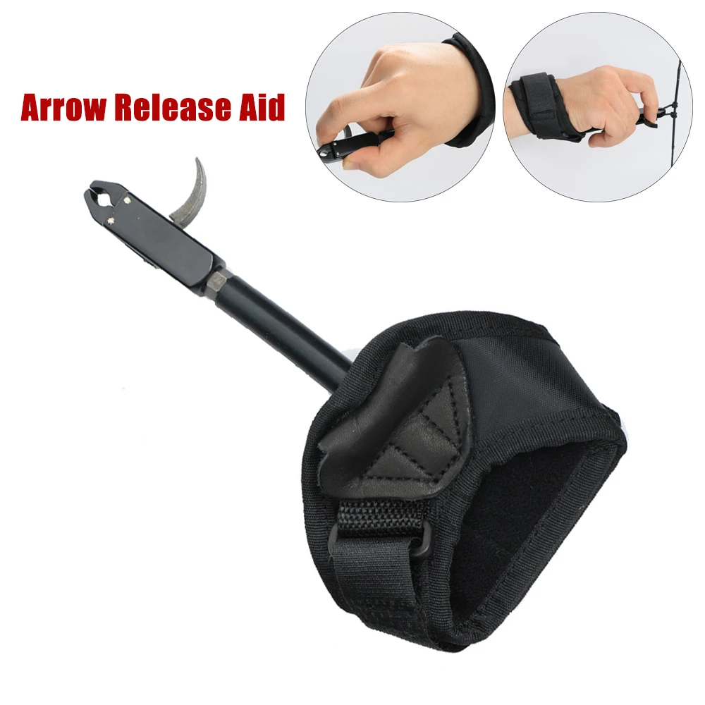 

Arrow Release Aid Hand Release Aid Compound Bow Caliper Trigger Wrist Strap Archery Tool Trigger Shooting Practicing Hunting