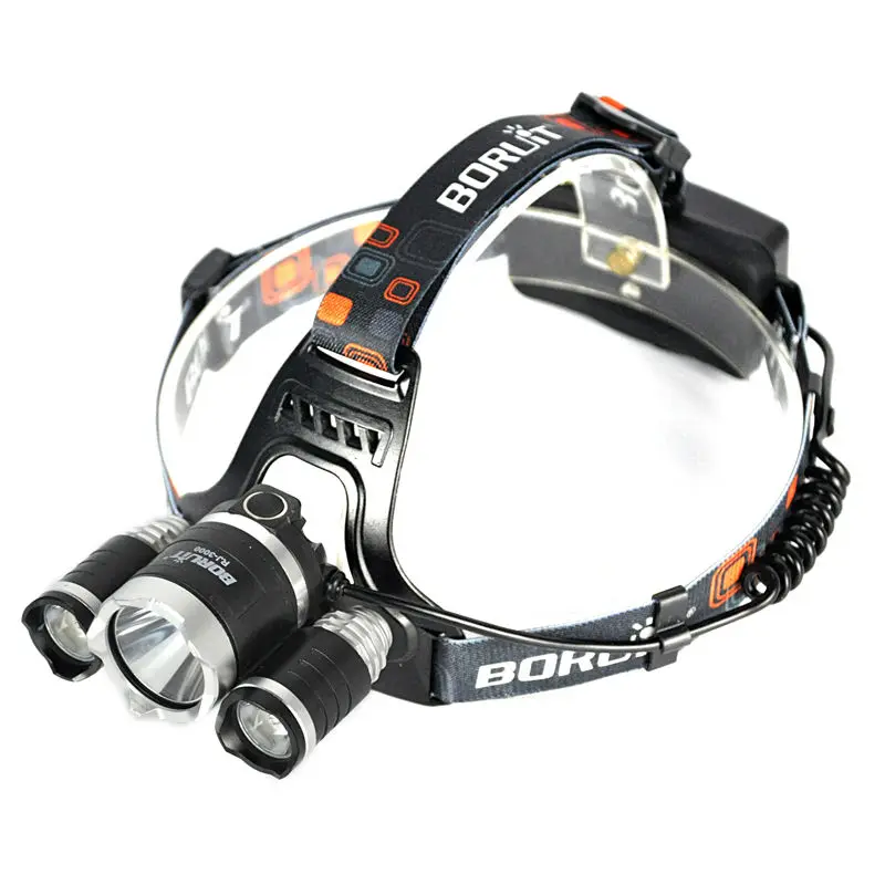 Boruit RJ-3000 3LED Headlamp headlight High Lumens (4)