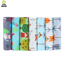 Shuanshuo 7 шт./лот мультфильм серии Хлопок Лоскутная Ткань Жир четверть пряди Ткань для шитья куклы ткани 40*50 см