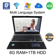 2017 Brand New windows 7/8 system 15.6 inch laptop INTEL Pentium N3510/3520/3530/3540 2.0Gh 8G ram 1TB HDD in camera with DVD-RW