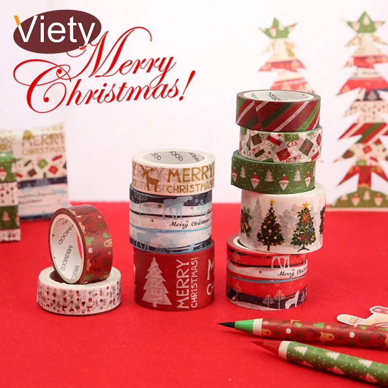 

1.5-3cm*7m Merry Christmas Carnival night washi tape DIY decoration scrapbooking planner masking tape adhesive tape label
