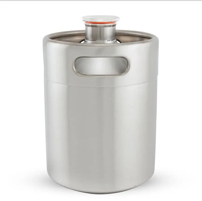 1 2 Gallon 2L Stainless Mini Keg Growler stainless Wine Pot With 1-2-gallon-2l-stainless-mini-keg-growler-stainless-wine-pot-with