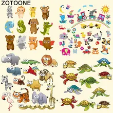 ZOTOONE Различные мультфильм Aimal патчи для одежды теплопередача DIY полосы железа на заказ патч наклейки аппликация на футболку E