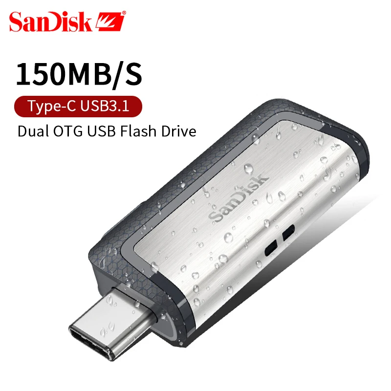 SanDisk Extreme High Speed 150MB/S Type-C 32GB 16GB SDDDC2 USB 3.1 Dual Interface OTG USB stick 128