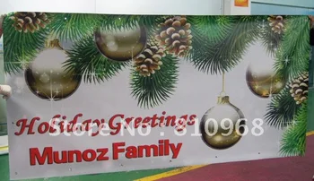 

festival banner, Christmas Day Printing (with grommets)